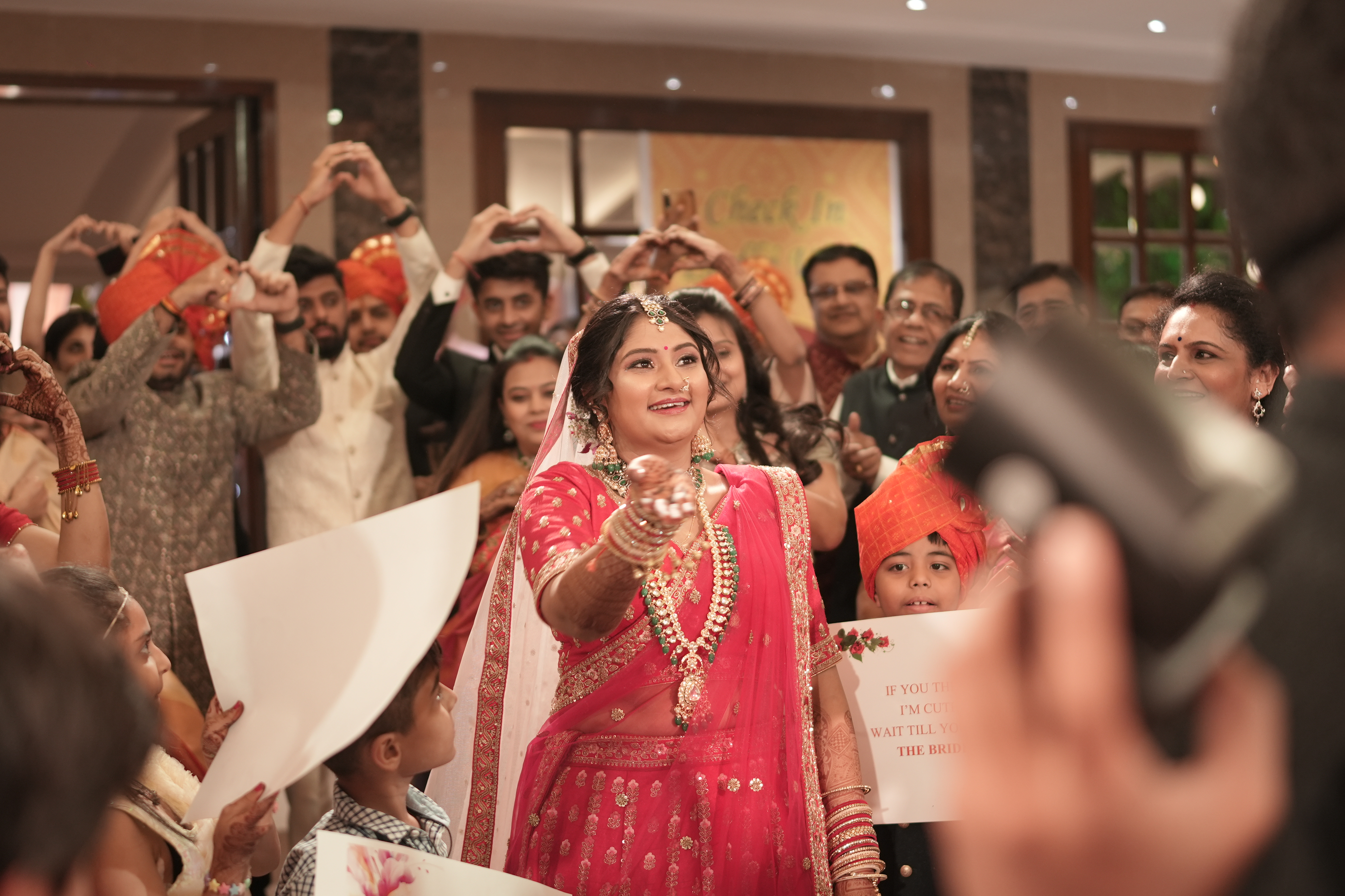 The bride at our wedding